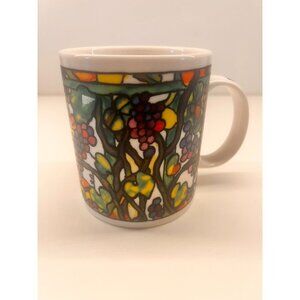 Tiffany Stained Glass-Inspired Museum Grapevine Mug 12 Oz Chaleur Artistic